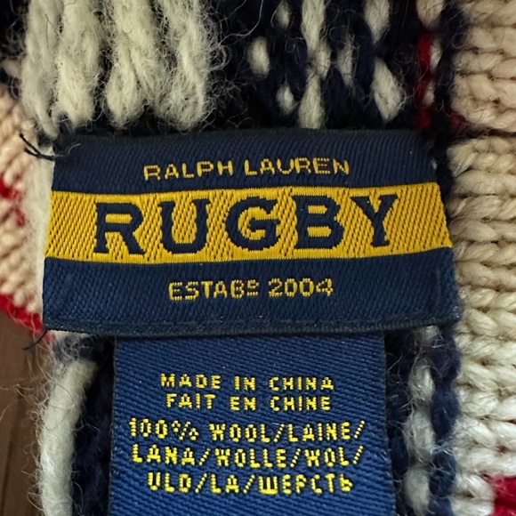 Rugby Ralph Lauren Scarf Beanie and Socks New Without Tags - Picture 6 of 6